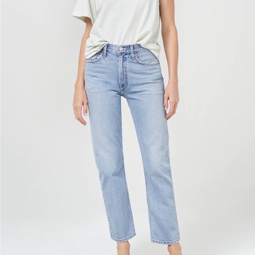 Agolde Mia jean mid rise straight size 34 NWT